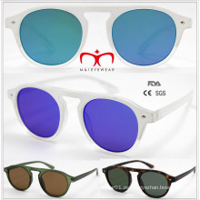 2016 gafas de sol de venta caliente y moda de plástico ronda (wsp601532)